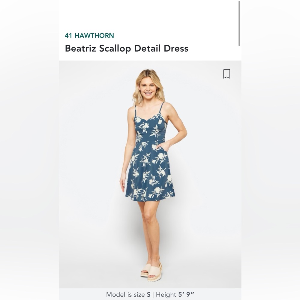 Beatriz scallop detail dress